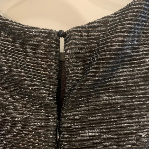 Long black and silver sparkly dress by Line and Dot - Picture 5 of 7